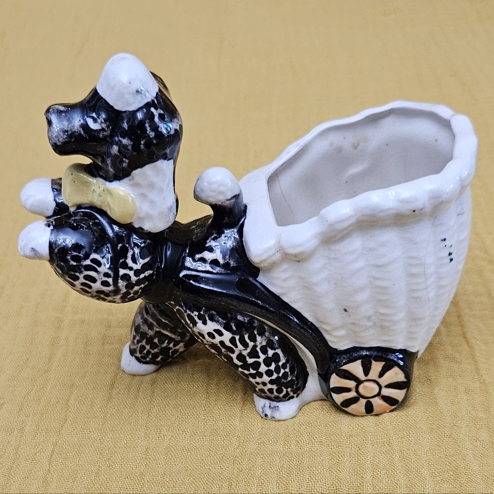 1950's Poodle & Cart Napco Japan Figurine